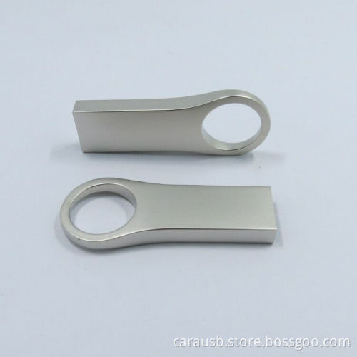 Big circle U disk metal key chain 16GB